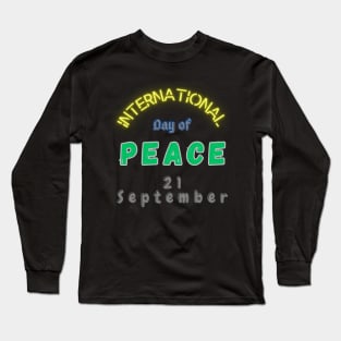 World in Peace September 21 Long Sleeve T-Shirt